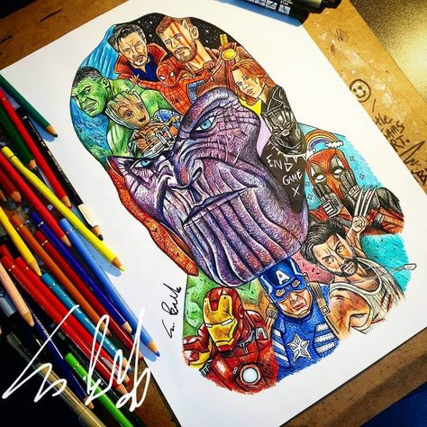 Avengers Infinity War Thanos by Sam Brunell Marvel Drawing Ideas, Silhouettes Disney, Movie Drawings, Avengers Painting, Marvel Art Drawings, Avengers Drawings, Avengers Art, Marvel Drawings, Marvel Superhero Posters