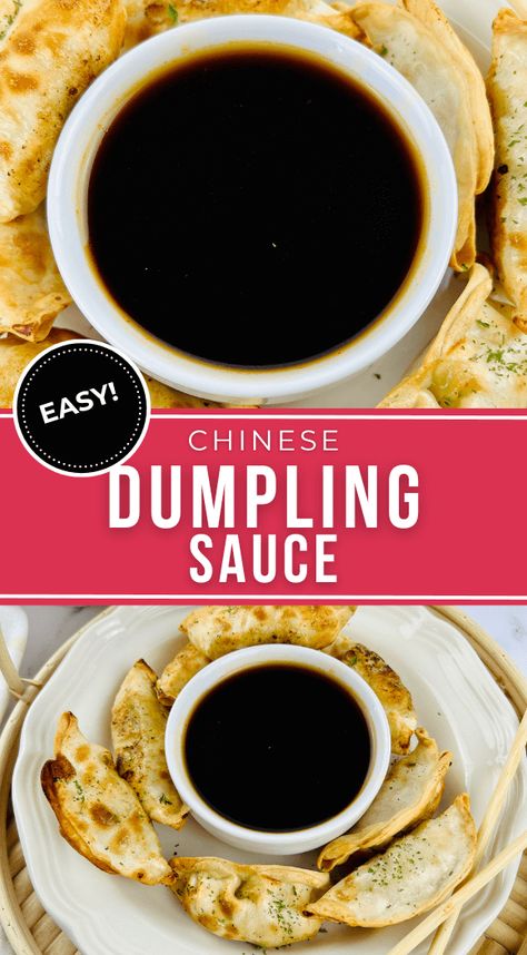 Chinese Dumpling Sauce Recipe, Chinese Dumpling Sauce, Fried Dumplings Chinese, Potsticker Sauce, Dumplings Chinese, Dumplings Recipe Chinese, Wonton Dumplings, Dumpling Dipping Sauce, Chinese Dumpling