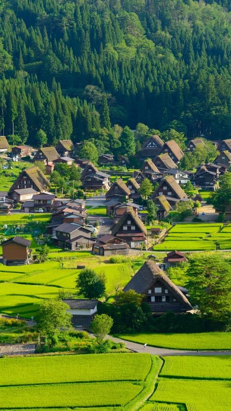 Gassho Zukuri, Japan Village, Shirakawa Go, Japanese Countryside, Big Cities, Beautiful Villages, Landscape Pictures, Beautiful Places In The World, Alam Yang Indah