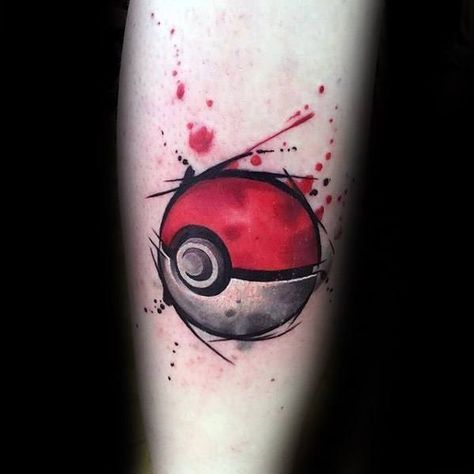 Pokeball Tattoo Design On Man Pokeball Tattoo, Best 3d Tattoos, Video Game Tattoos, Tattoo Samples, Z Tattoo, Kunst Tattoos, Pokemon Tattoo, Theme Tattoo, Gaming Tattoo