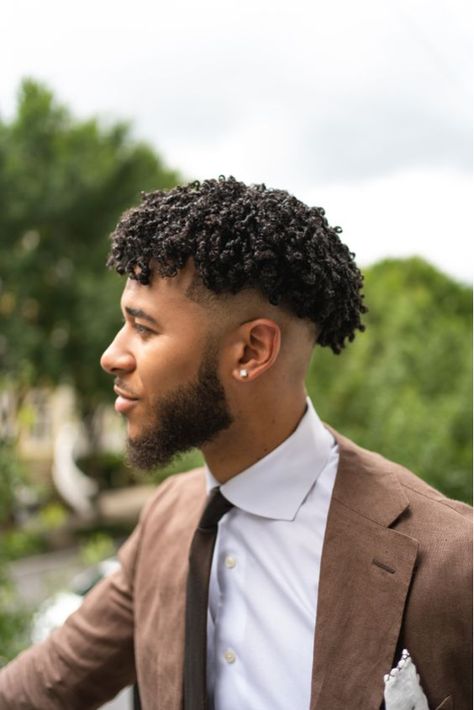 Top 20 Curly Haircuts For Men To Try This Year Curls Black Men Hair, Black Men Haircuts Curly, Black Men Curly Hair, Afro Coils, Curly Hair Black Men, Curly Haircuts For Men, Black Hair Fade, Black Men Curly Hairstyles, 360 Waves Hair