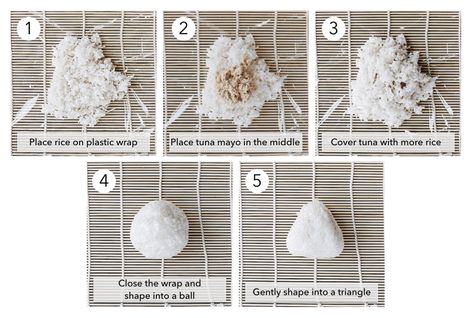 How To Make Rice Balls, How To Make Onigiri, Tuna Mayo Onigiri, Sushi Diy, Rice Balls Recipe, Japanese Rice Balls, Prep Snacks, How To Make Tuna, Onigiri Recipe