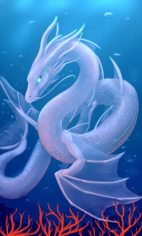 Sea Serpent, Sea Dragon, White Dragon, The Sea, The Story, Bubbles, Wattpad, Swimming, Water