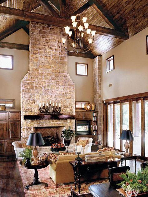 Texas Ranch Decor | Gorgeous Texas Ranch Style Estate | iDesignArch | Interior Design ... Craftsman Style Homes, Texas Ranch Homes, Luxury Ranch, Hill Country Homes, Casa Country, Texas Ranch, Southern Living Homes, Tuscan Design, Ranch Decor