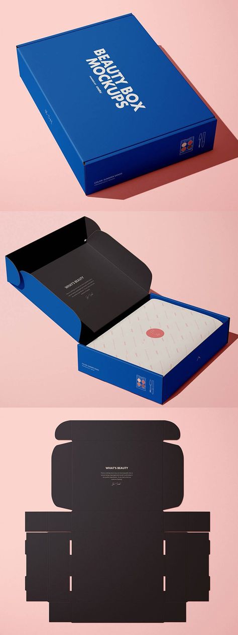 Mailing Box Mockup Set Packing Inspiration, Design Produk, Box Packaging Templates, Skincare Design, Candle Mockup, Free Packaging Mockup, Cosmetics Mockup, Packaging Template, Creative Box