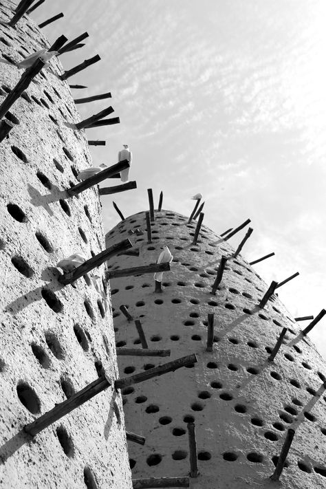 https://flic.kr/p/s9aKwf | Bird nest | "tower" from my previous post is the biggest bird house I ever saw, built specially for white doves in #Katara (#Doha, #Qatar) Bird Architecture Concept, Bird Architecture, Nest Architecture, The Biggest Bird, Biggest Bird, Swallow Nest, Animal Architecture, Thesis Ideas, Arcology