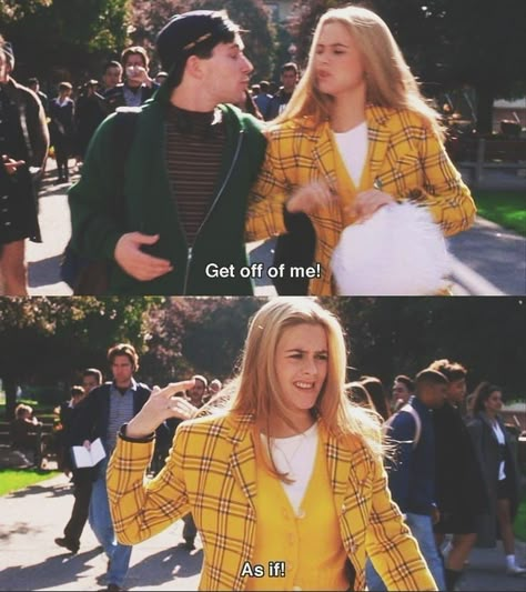 Clueless Characters, Clueless Quotes, Clueless Aesthetic, Foto Muro Collage, Iconic Movie Quotes, Clueless Movie, Clueless 1995, Ugh As If, Beau Film