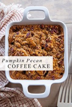 Pumpkin Pecan Coffee Cake, Pecan Coffee Cake, Cake Pumpkin, Pumpkin Recipes Dessert, Fall Breakfast, Pumpkin Pecan, Coffee Cake Recipes, Family Recipe, Pumpkin Dessert