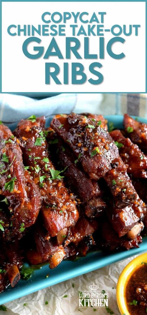 Rib Appetizer Recipes, Dry Garlic Ribs Recipes, Asian Buffet Ideas, Dry Ribs Recipe, Chinese Buffet Recipes, Chinese Ribs Recipe, Garlic Ribs Recipe, Dry Ribs, Garlic Ribs