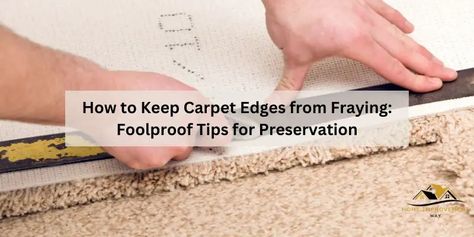 To prevent carpet edges from fraying, apply a fray-check solution or use a carpet seam tape. Introducing a comprehensive solution to prevent fraying of carpet edges is essential to maintain the overall appearance and longevity of your carpet. Fraying edges not only detract from the aesthetic appeal of the carpet, but they can also lead to further damage if left untreated. Duct Tape, Carpet Remnants, Diy Carpet, Organization Solutions, Diy Tips, Fix It, Cleaning Hacks, Budget Friendly, Rugs On Carpet