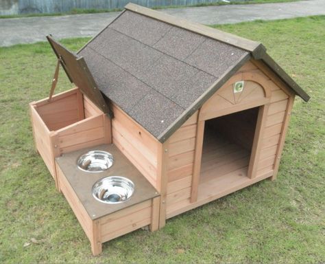 DIY Dog Houses, Dog House Projects, Homemade Dog Houses, Pet Homes, DIY Projects, Easy DIY Projects, DIY Home, Outdoor Projects, Outdoor Home Projects Homemade Dog House, Pallet Dog House, Katt Grejer, Wooden Dog House, Dog House Plans, Cool Dog Houses, Dog House Diy, Wooden Dog, Two Dogs