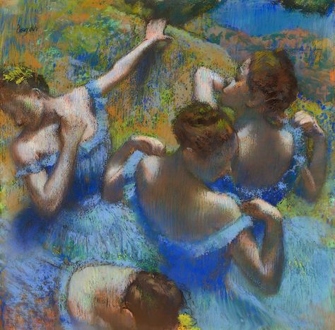 The Blue Dancers, Degas Art - Art_Collection_LP Paul Gauguin, Thomas Gainsborough, Degas Ballerina, Edgar Degas Art, Degas Dancers, James Abbott Mcneill Whistler, Degas Paintings, Mary Cassatt, Johannes Vermeer