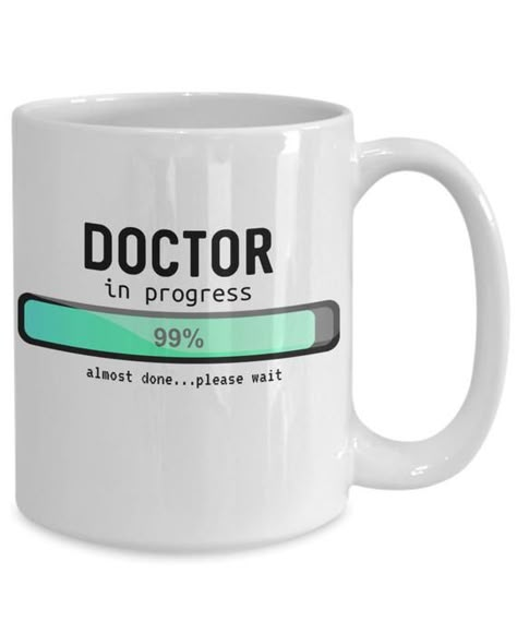 Med Student Quotes, Doctor In Progress, Med School Graduation Gift, Medical Student Graduation, Coffee Cup Quotes, White Coat Ceremony Gift, Doctor Light, Med School Graduation, Med Student Gift