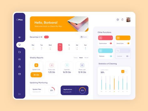 UI Inspiration: 23 Examples of Dashboard Designs - blog.icons8.com การออกแบบ Ui Ux, Intranet Portal, Ux Wireframe, To Do App, Dashboard Ui Design, Edit Png, Ui Design Dashboard, Ui Ux 디자인, Dashboard Ui