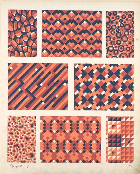 One of hundreds of thousands of free digital items from The New York Public Library. Motif Art Deco, Deco Pattern, Art Deco Pattern, Art Deco Patterns, Wow Art, New York Public Library, Kirigami, Pics Art, Graphic Patterns