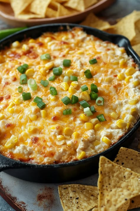 Mexican Corn Dip, Hot Corn Dip, Football Foods, Party Side Dishes, Corn Dip Recipes, Hot Corn, Mexican Corn, Recipe Critic, Corn Dip