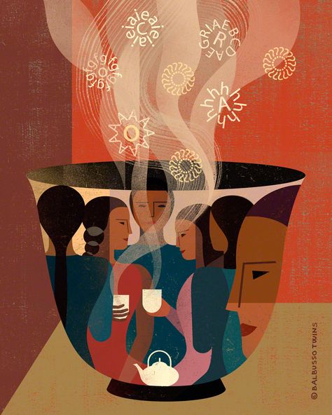 Illustrations series - Alumnae Mount Holyoke College on Behance Mount Holyoke College, Figure Illustration, Mural Cafe, Feminism Art, Illustration Styles, Coffee Illustration, Eye Spy, Joseph Morgan, Tea Art