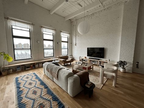 Big Dumbo Loft With High Ceilings, Exposed Brick, Waterfront Views Wants $6,500 a Month Industrial Building, Apartment Communities, Exposed Beams, High Ceilings, Loft Apartment, Wood Ceilings, Industrial Buildings, Dream Spaces, Exposed Brick