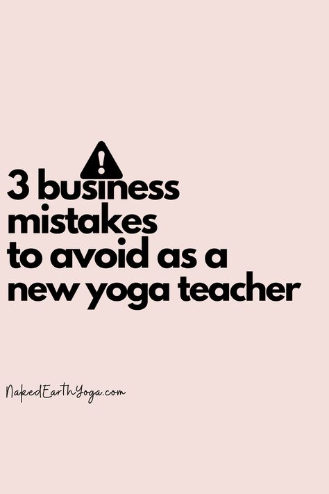 Avoid these yoga business mistakes if you are a yoga teacher, instructor, or looking to embark on a yoga career and start a yoga biz. Corporate Yoga Ideas, Starting A Yoga Business, Yoga Studio Business Plan, Online Yoga Business, Yoga Business Ideas, Yoga Instructor Aesthetic, Yoga Teacher Aesthetic, Yoga Teacher Quotes, Yoga Class Themes