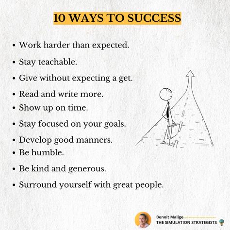 10 WAYS TO SUCCESS:   #successmindset #personaldevelopment #motivation #innovation #growth #inspiration Setting Yourself Up For Success, Business Writing Skills, Success Wishes, Growth Inspiration, How To Become Successful, Powerful Motivational Quotes, Steps To Success, Interesting English Words, Great People