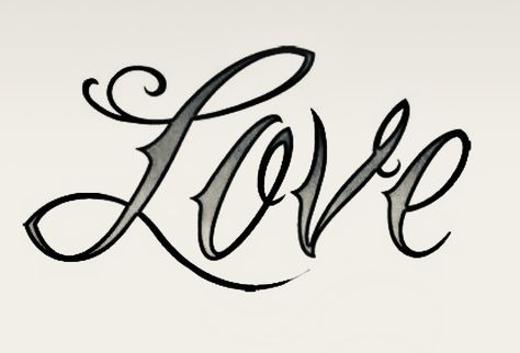 I Love You In Cursive, Lover Tattoo Word, Love Cursive, Love Letras, True Love Tattoo, Love In Cursive, Hand Lettering Alphabet Fonts, Love Font, Loving You Letters