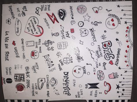 #bts#becreative Blackpink Doodle Art, Blackpink Doodle, Bts Blackpink, Kpop Bts, Doodle Art, K Pop, Art Ideas, Gel Nails, Bullet Journal