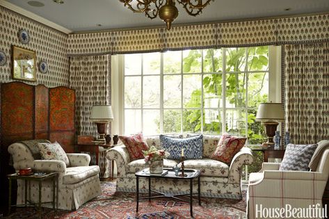 Cathy Kincaid, Dallas House, Robert Kime, English Interior, Expensive Furniture, Pink Tiles, Traditional English, English Country House, Custom Sofa