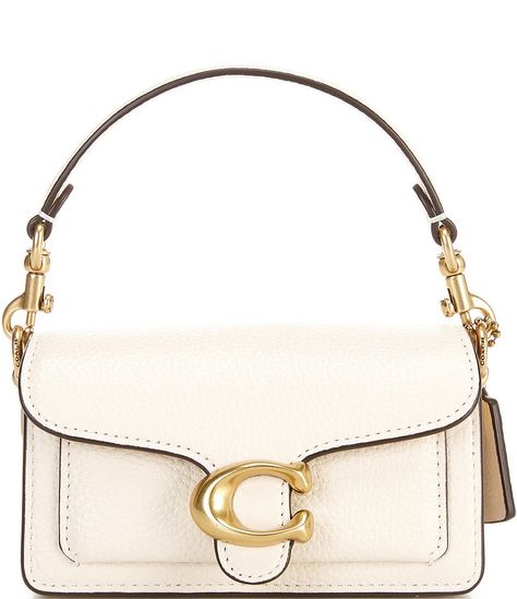 COACH Tabby 12 Crossbody Bag | Dillard's Summer Bag Essentials, Coach Tabby, Handbag Essentials, Polished Pebble, Girly Bags, Bags Aesthetic, Pretty Bags, Coach Accessories, Essential Bag