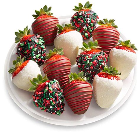 Christmas Dipped Strawberries, Christmas Strawberry, Chocolate Covered Strawberry Recipe, Chocolate Covered Strawberries Bouquet, Xmas Treats, Chocolate Covered Fruit, Chocolate Covered Treats, Fruit Arrangements, Chocolate Dipped Strawberries