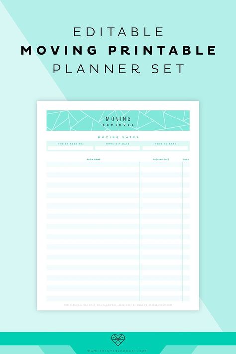 Moving Planner Printable Free, Free Moving Boxes, Disney Printables Free, Moving Printables, Moving Planner, Inventory Printable, Moving Ideas, Crush Posts, School Printables