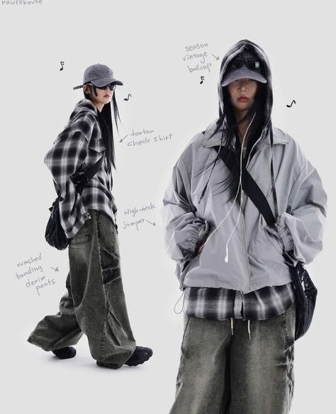 Baggy acubi outfit inspo Baggy Pants Jeans Outfit, Baggy Outfits Drawing, Abb Outfits, Gray Baggy Pants Outfit, Streetcore Outfit, Baggy Acubi Outfits, Acubi Shorts Outfits, Baggy Layered Outfits, Acubi Fashion Outfit Ideas