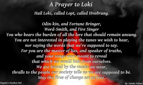 prayer to Loki Viking Religion, Loki Norse Mythology, Loki Mythology, Hecate Goddess, Viking Quotes, Loki God Of Mischief, Viking Life, Norse Pagan, Norse Vikings