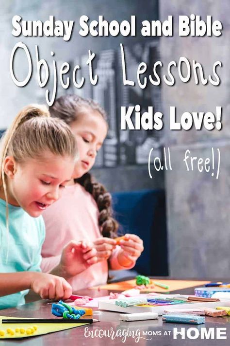 Finding quality, free Bible lessons for kids can be a daunting task. Here are 10 awesome and fun Bible lessons for kids. Two kids enjoy Bible class. Text Overlay Sunday school and Bible Object Lessons Kids Love. Fun Bible Lessons For Kids, Free Bible Lessons For Kids, Preschool Sunday School Lessons, Kids Bible Object Lessons, Kids Ministry Lessons, Toddler Bible Lessons, Christian Worldview, Free Sunday School Lessons, Sunday School Object Lessons