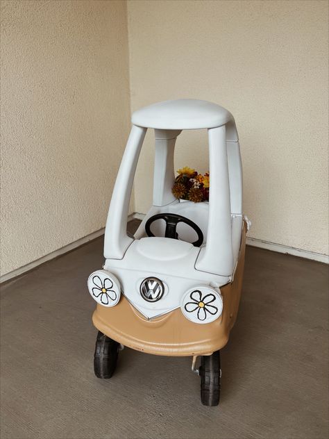 Groovy Themed Birthday Party, Cozy Coupe Makeover, Two Groovy, Toddler Car, Vintage Toddler, Little Tikes, Vintage Vw, Vw Van, Birthday Diy