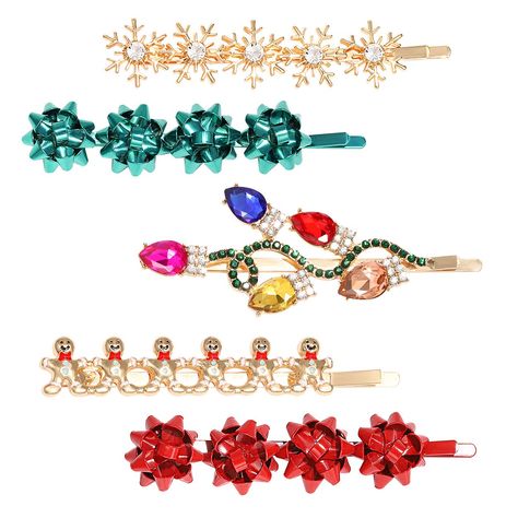 PRICES MAY VARY. ☃ Christmas Hair Clip Set: Look extra festive this Christmas with these Xmas hairpins! This set includes 5PCS festive hair clips with different Christmas themed designs like gift bow, snowmen, snowflakes, crystal Christmas bulb and more. The wonderful addition to any holiday attire ☃ Holiday Hair Accessory: You'll be shining at the Christmas party when you accessorize with our adorable red gift bow hair clip. These makes a perfect festive and fun fashion accessory for Christmas Christmas Hair Clips, Festive Hair, Rhinestone Snowflake, Holiday Hair Accessories, Christmas Hair Accessories, Hair Clips For Women, Party Hair Accessories, Gift Bow, Holiday Snowflakes