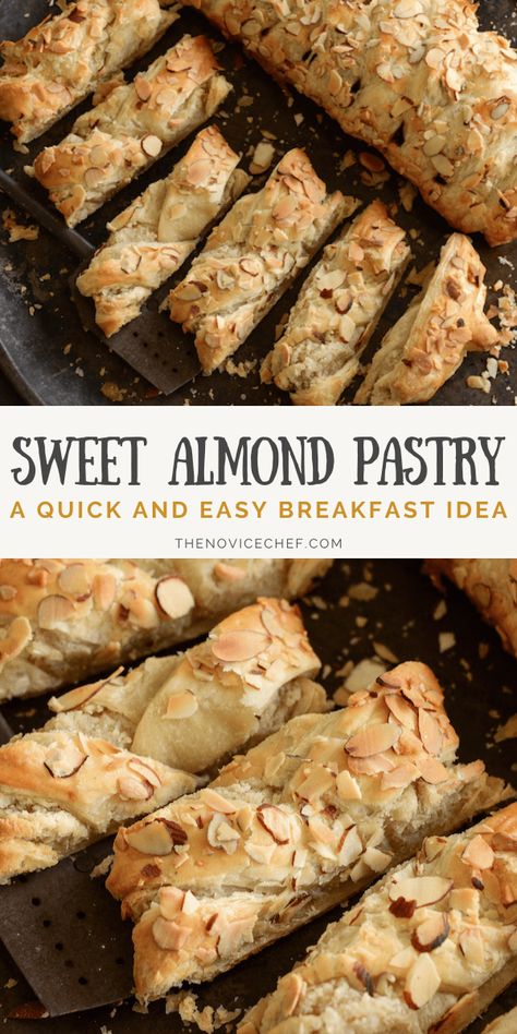 Almond Paste Recipes, Easy Puff Pastry Recipe, Puff Pastry Recipes Dessert, Almond Desserts, Pastries Recipes Dessert, Puff Pastry Recipe, Breakfast Pastry, Almond Pastry, Puff Pastry Desserts