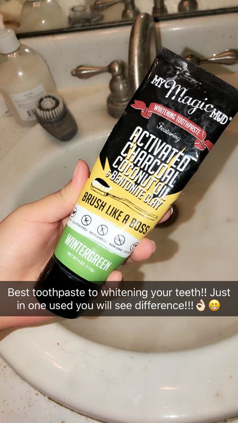 One the best toothpaste ever!! Teeth Hacks, Best Whitening Toothpaste, Best Toothpaste, Whiten Teeth, Blemish Remover, Oral Care Routine, Glo Up, Health Planner, Whitening Toothpaste