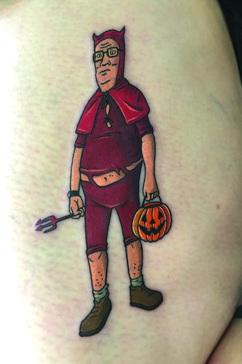 Hank Hill the handsome devil by Ant Hank Hill, Handsome Devil, Ants, Tattoos, Halloween