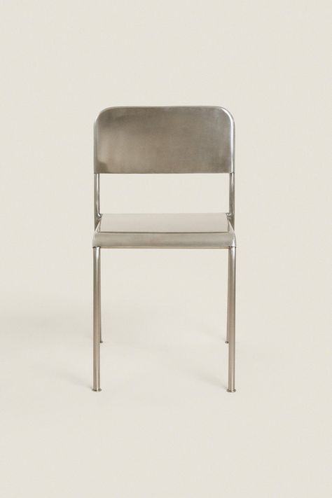 STEEL FRAME CHAIR Dining Chairs Metal, Aluminium Chair, Stainless Steel Chair, Metal Chair, Theatre Design, Cotton Beach Towel, Steel Chair, Metal Chairs, Shopping Basket