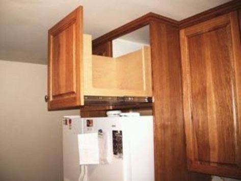 Above Refrigerator, Above Fridge, Best Kitchen Design, Light Tube, White Appliances, Refrigerator Storage, New Kitchen Cabinets, Kitchen Redo, Kitchen Remodeling