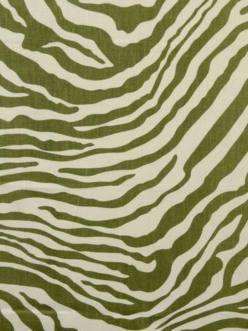 BYZANTINE ZEBRA OLIVE / IVORY Oatmeal, Animal Print, Upholstery, Green, Fabric