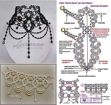 Beaded Dress Pattern, Beaded Collar Necklace Patterns, Yellow Beaded Jewelry, Seed Bead Necklace Patterns, Diy Necklace Patterns, Háčkované Lemy, Beaded Patterns, Beaded Necklace Patterns, Beading Jewelery