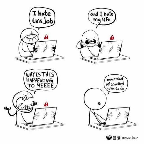 Coding in a nutshell Programing Jokes, Coding Humor, Programmer Jokes, Programming Humor, Computer Humor, Programmer Humor, Science Jokes, Gaming Memes, Computer Programming