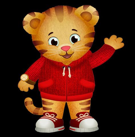 Daniel Tiger Characters, Daniel Tiger Cake, Tiger Character, Tiger Png, Kids Characters, Daniel Tiger's Neighborhood, Tiger Drawing, Daniel Tiger, Event Props