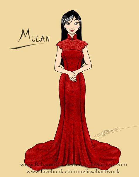 Mulan Costume Women, Wedding Gown Sketch, Mulan Wedding, Gown Sketch, Mulan Dress, Princesa Mulan, Disney Princess Wedding Dresses, Lindo Disney, Princess Mulan