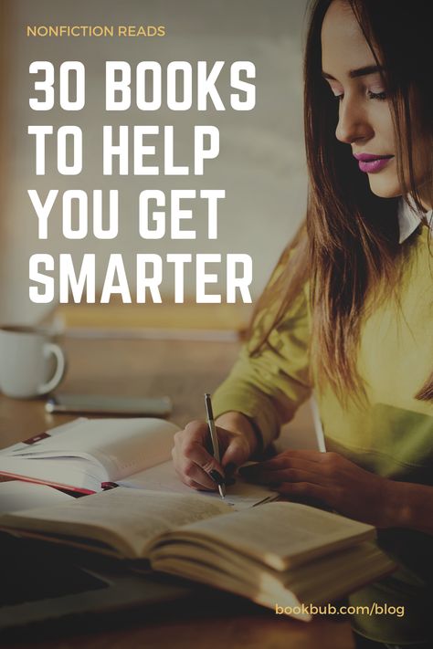 The best nonfiction books to read to help you get smarter.   #books #knowledge #smart Books Nonfiction, Book Corner, Bookish Stuff, Reading Club, 100 Books To Read, Nonfiction Reading, Reading Goals, Personal Development Books, Challenge Accepted