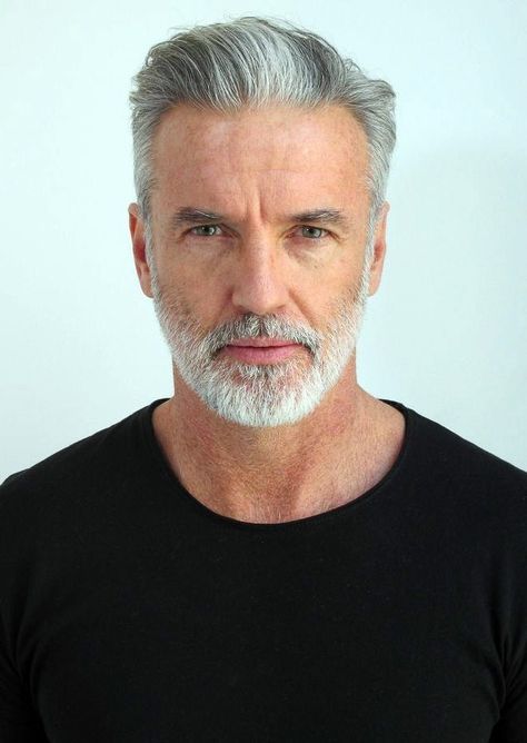 Gray Hair Don’t Care: 15+ Fabulous Ways to Show Off Your Salt & Pepper Hair | Haircut Inspiration Older Mens Long Hairstyles, Backcombed Hairstyles, White Hair Men, Older Men Haircuts, Stylish Beards, Beard Trend, Haircut Gray Hair, Older Mens Hairstyles, Mens Hairstyles With Beard