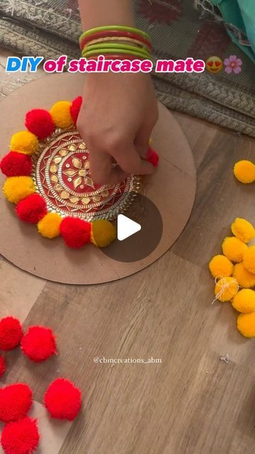 Diy Rangoli Mats, Diy For Diwali, Best Ganpati Decoration At Home, Deepavali Decorations, Best Rangoli Designs, Diwali Toran, Diwali Design, Diwali Decorations At Home, Diwali Decoration Items