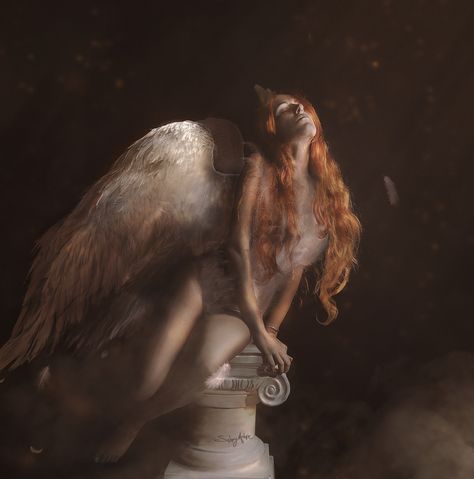 Angel Model Photography, Female Angel Aesthetic, Angel Woman Art, Angel Photoshoot Ideas, Fallen Angel Photoshoot, Angelic Photography, Angelic Poses, Women Poses Reference, Angelic Photoshoot