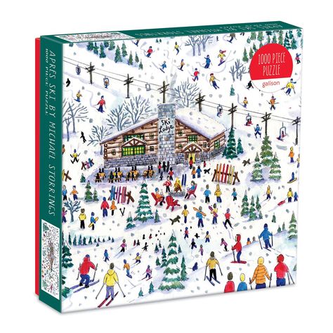 Galison - Puzzles, Games & Gifts - We bring art into everyday life Michael Storrings, Christmas Jigsaw Puzzles, Holiday Puzzle, Santa's Village, Christmas Puzzle, 1000 Piece Puzzle, Puzzle Set, Puzzle Art, Tree Farm